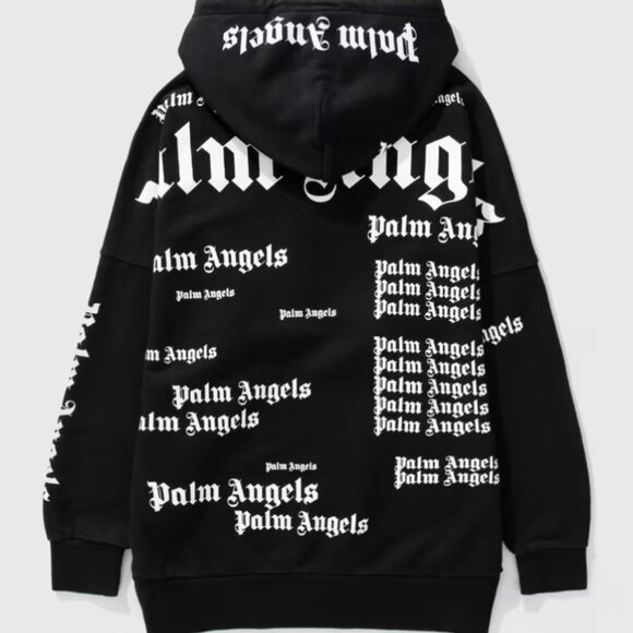 Palm Angels Ultra Logo Oversized Hoodie black SZ Large - Picture 3 of 11
